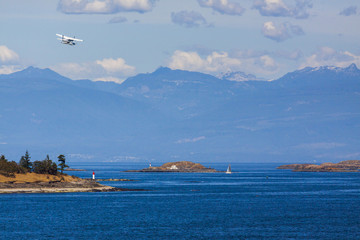 Float Plane Takes off