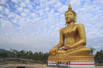 Buddha in the blue sky