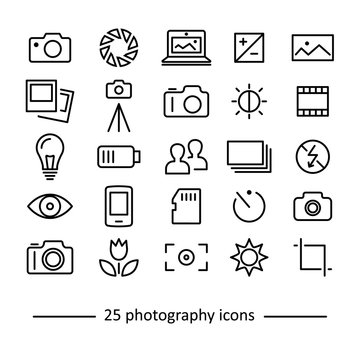 photography icons collection