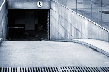 entrance to the underground car park