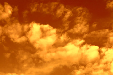 Sunset sky with clouds background