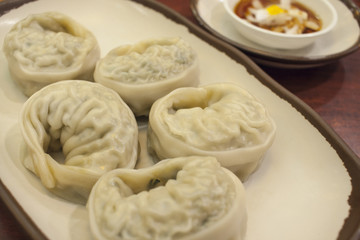 Korean steamed dumpling (Mandu)