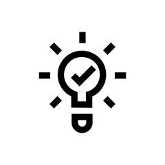 Idea, creative services line icon.