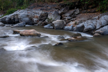 creek flowing over the rocks