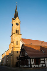 Fototapeta premium Kirche in Erlenbach