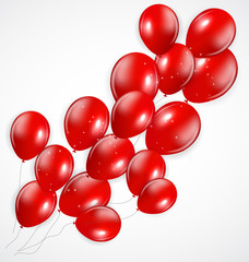Set of Colored Balloons, Vector Illustration.
