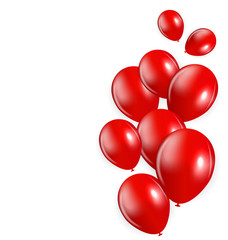 Set of Colored Balloons, Vector Illustration.