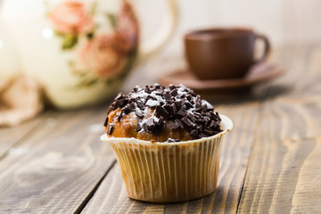 Delicious baked cupcake