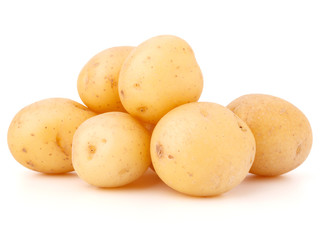 new potato tuber isolated on white background cutout