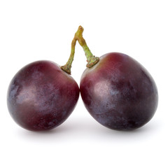Red grape berry bunch isolated on white background cutout
