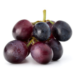 Red grape berry bunch isolated on white background cutout