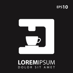 Coffee machine, coffee maker icon