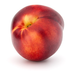 Nectarine fruit isolated on white background close up
