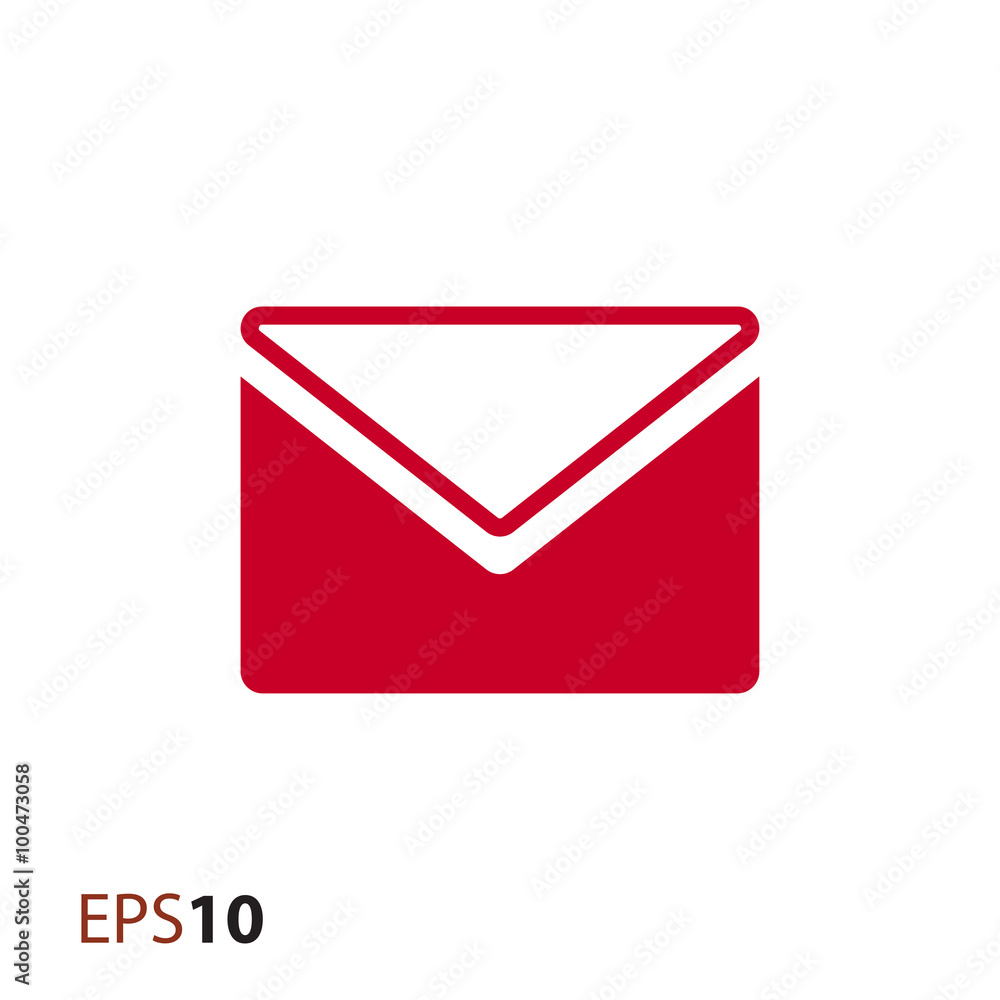 Aufkleber envelope vector icon for web and mobile