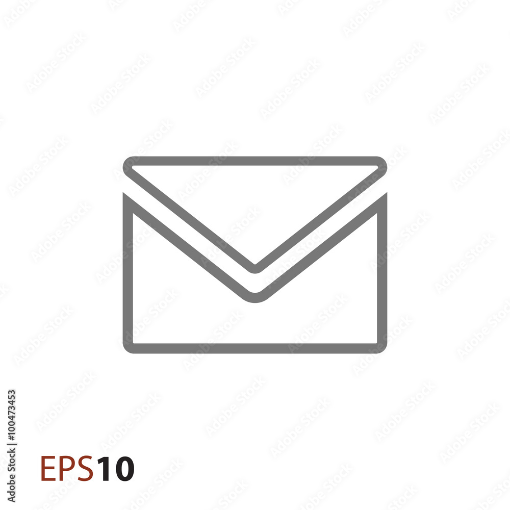 Aufkleber envelope vector icon for web and mobile