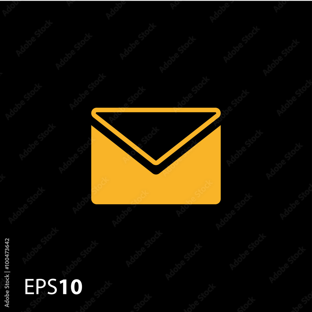 Aufkleber envelope vector icon for web and mobile