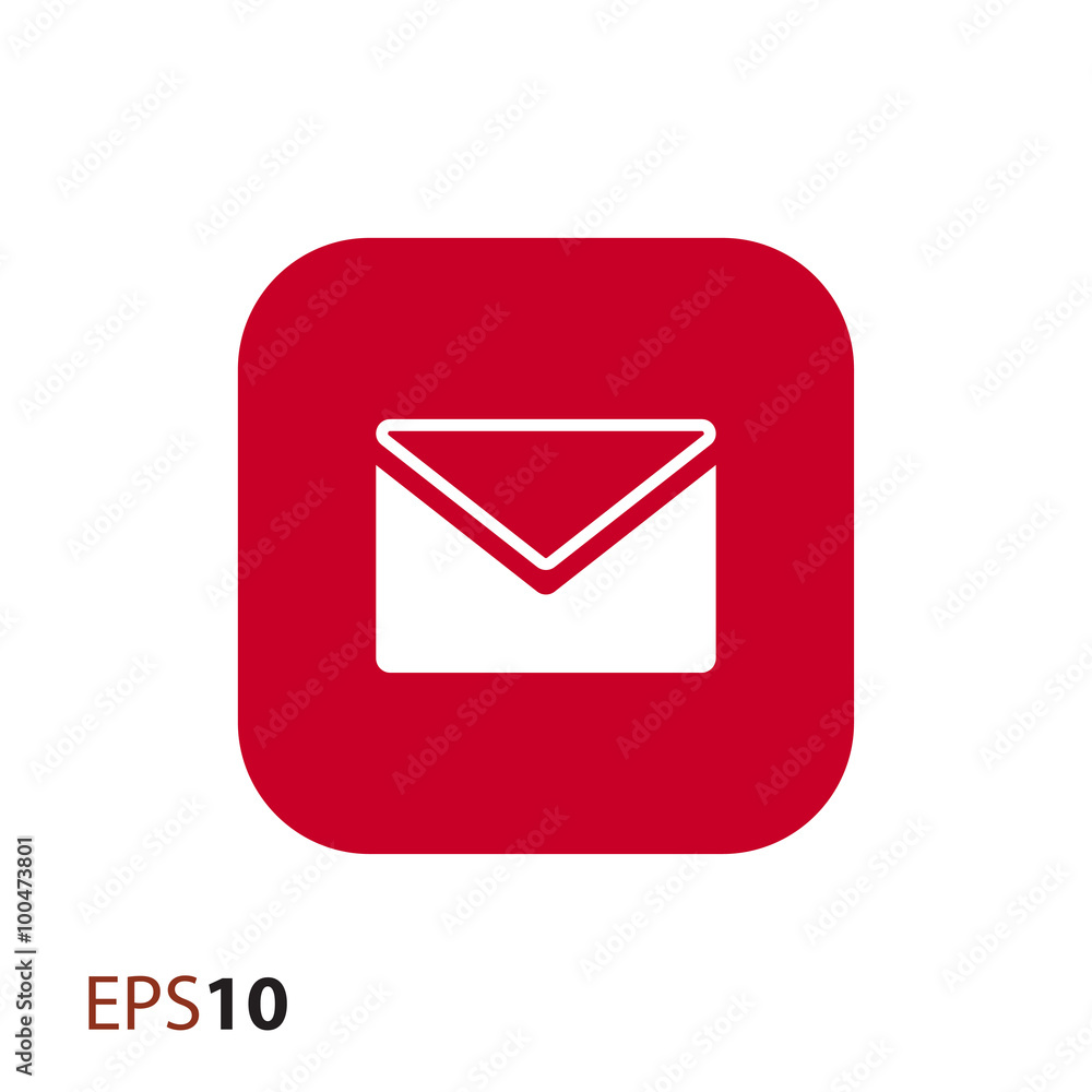 Aufkleber envelope vector icon for web and mobile