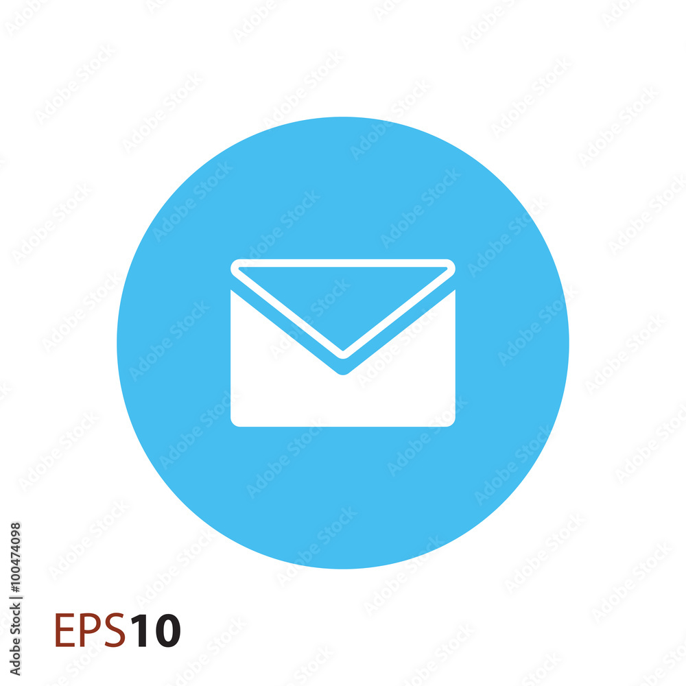 Poster envelope vector icon for web and mobile