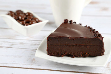 slice of chocolate cake