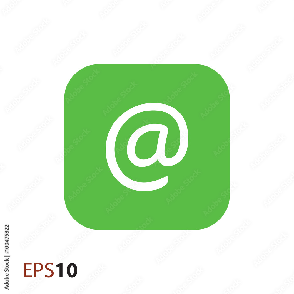 Poster email sign vector icon for web and mobile