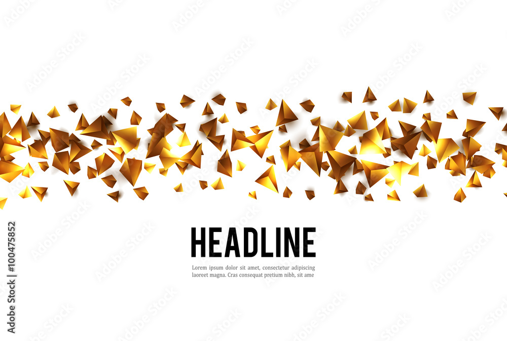 Poster wireframe polygonal background.