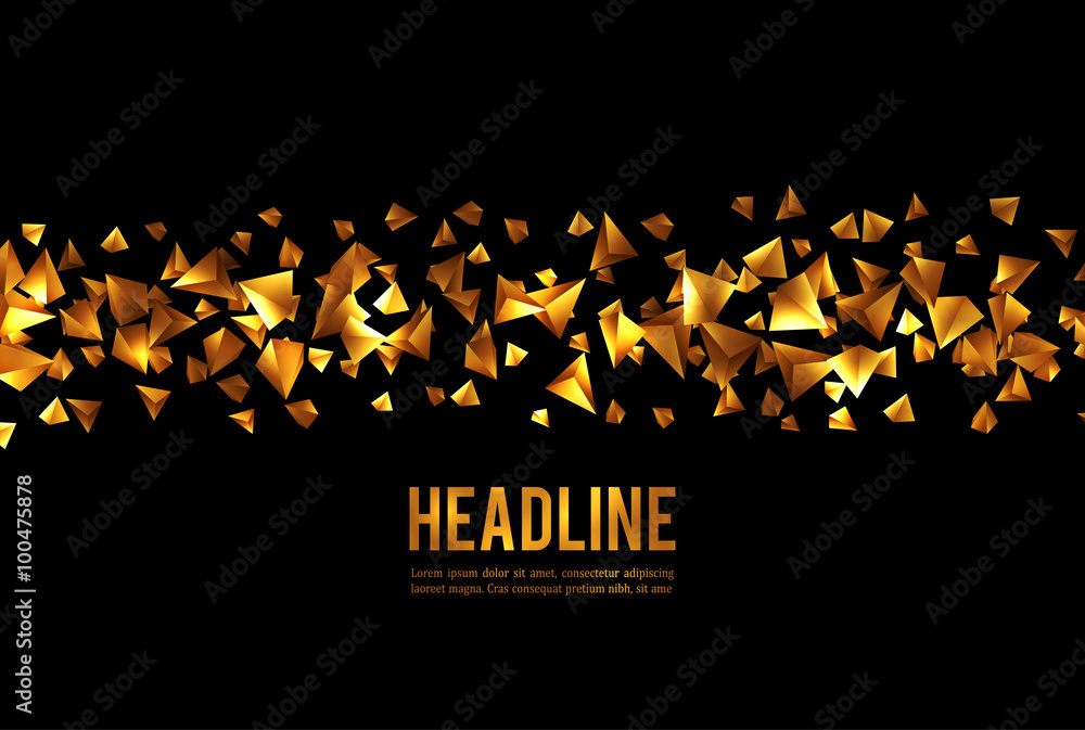 Poster wireframe polygonal background.