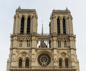 Cathedral Notre-Dame de Paris - Built in French Gothic architecture, and it is among most well-known church buildings in the world