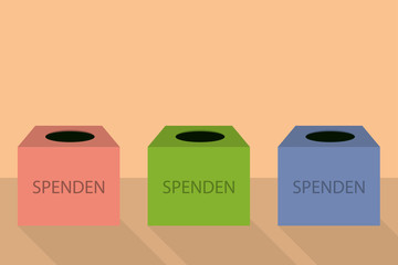 Spendenbox-Set