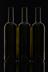 Three different bottles of wine