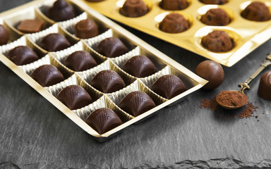 Chocolate pralines assortment