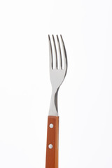 Wooden-handled dinner fork