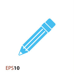 Pencil vector icon for web and mobile