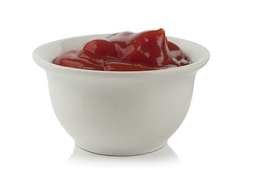 white cup ketchup