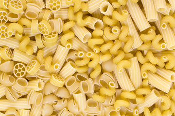 raw pasta background close up product raw