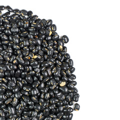 black beans  isolated on white background