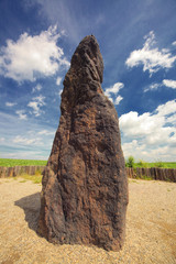 Menhir stone/ Menhir Stone - Shepherd / Stony man - Klobuky - Czech republic