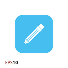 Pencil vector icon for web and mobile