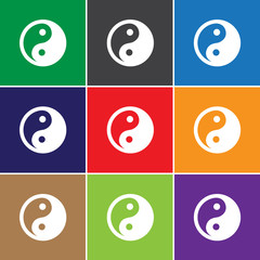 Yin Yang icon for web and mobile