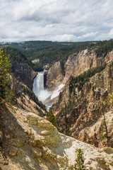 Lower falls of the Yellowstone River, Wyoming, USA