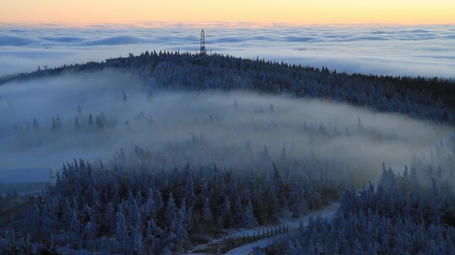 Nebel am Fichtelberg - Zeitraffer