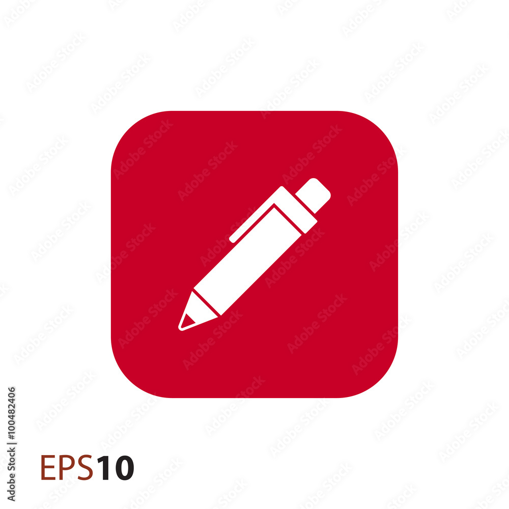 Poster pen vector icon for web and mobile