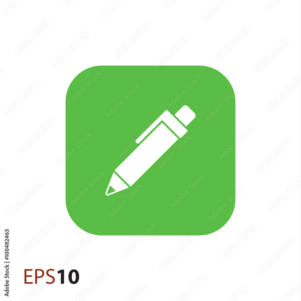 Poster pen vector icon for web and mobile