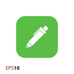 Pen vector icon for web and mobile