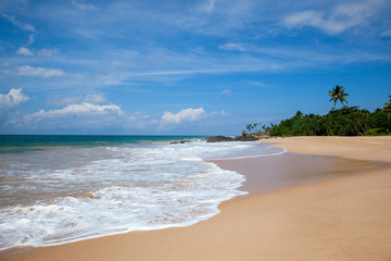 Tropical beach in Sri Lanka