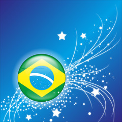 Hintergrund Brasilien Sterne Vektor Illustration
