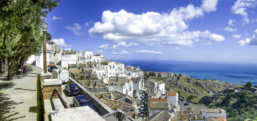 Monte Sant Angelo - panorama adriatic sea - Gargano - Puglia