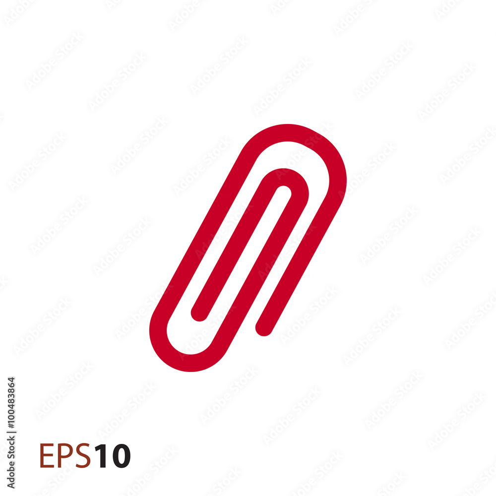 Poster paperclip vector icon for web and mobile