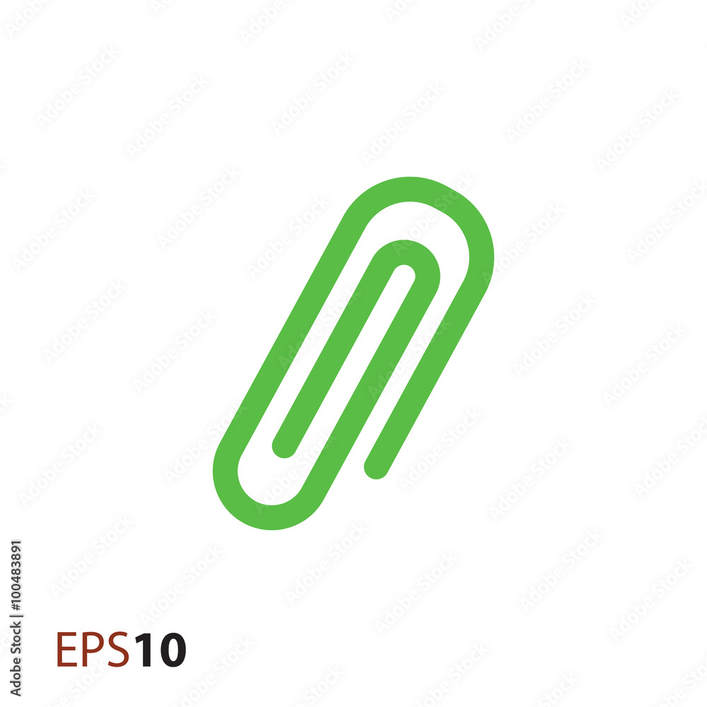Poster paperclip vector icon for web and mobile