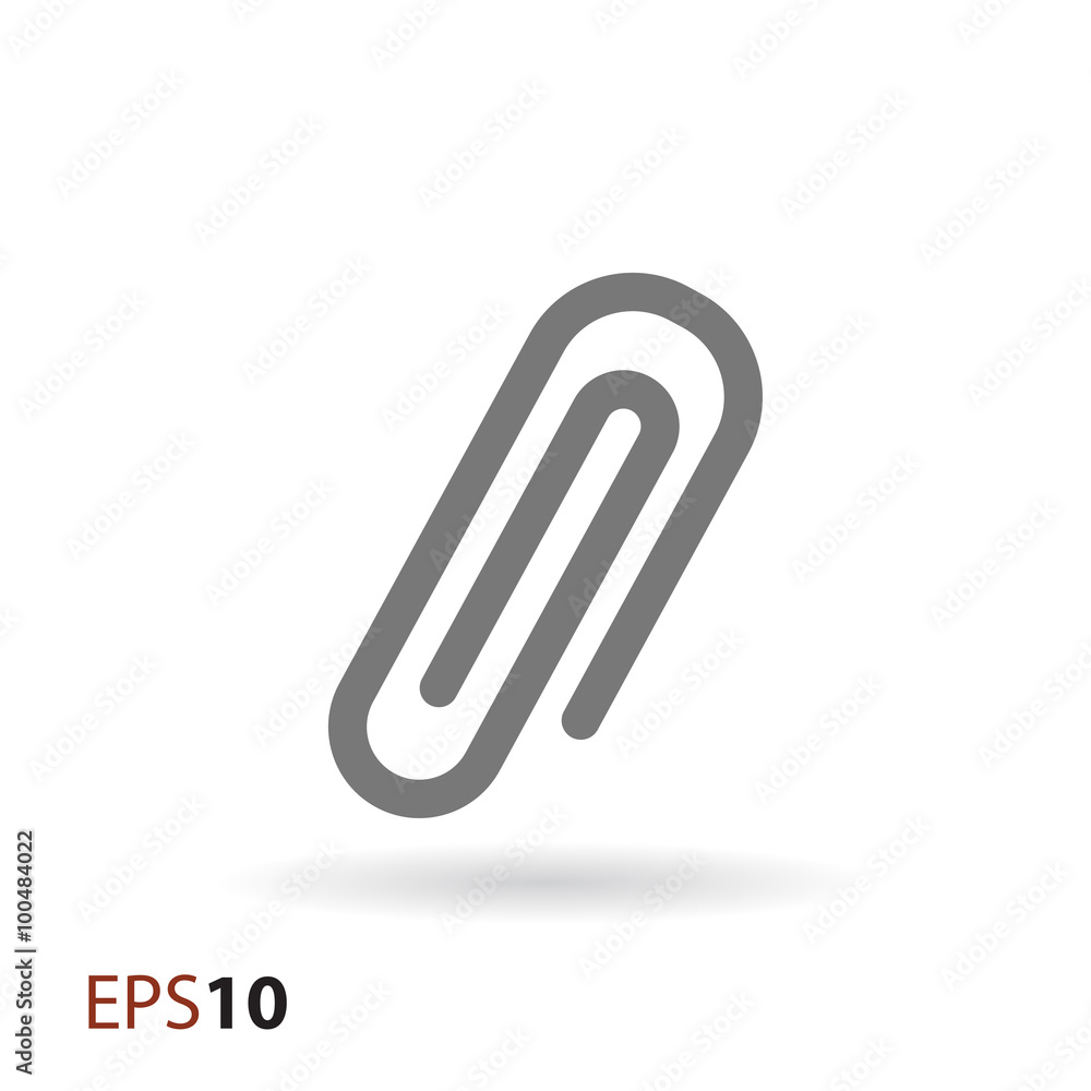 Poster paperclip vector icon for web and mobile