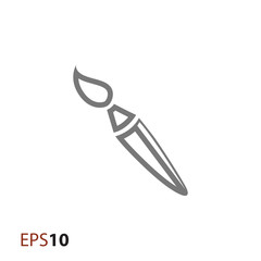 Brush vector icon for web and mobile